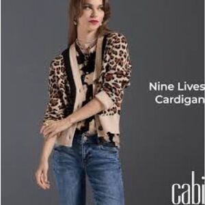 CAbi Leopard Print Cardigan
